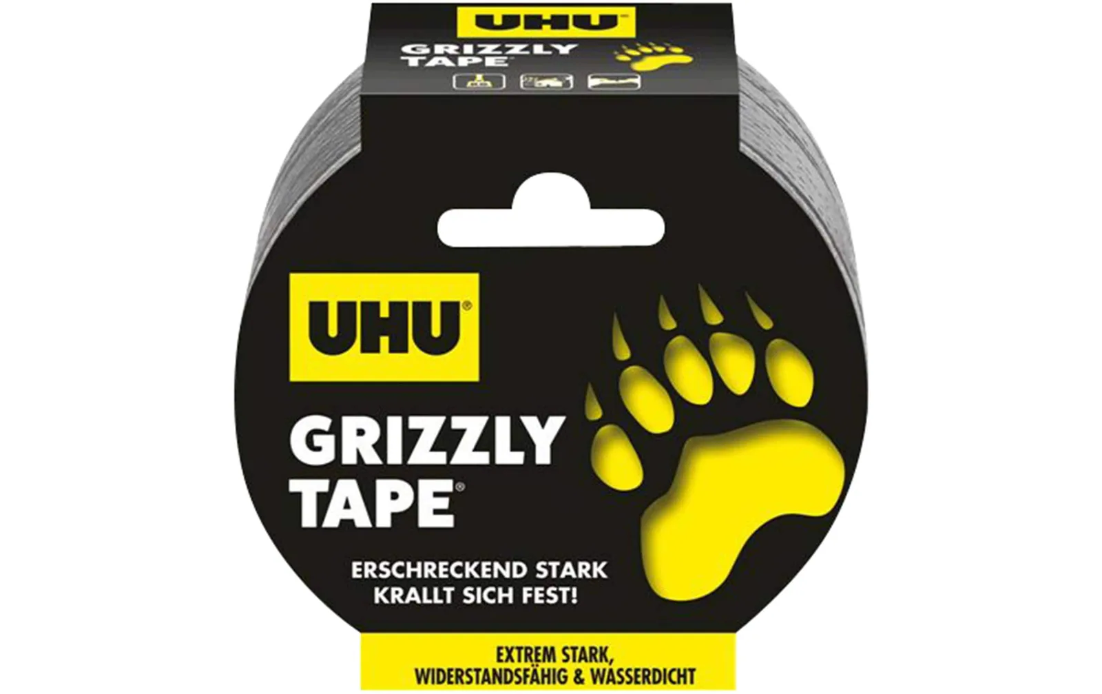 UHU Klebeband Grizzly Tape 25 m, Grau