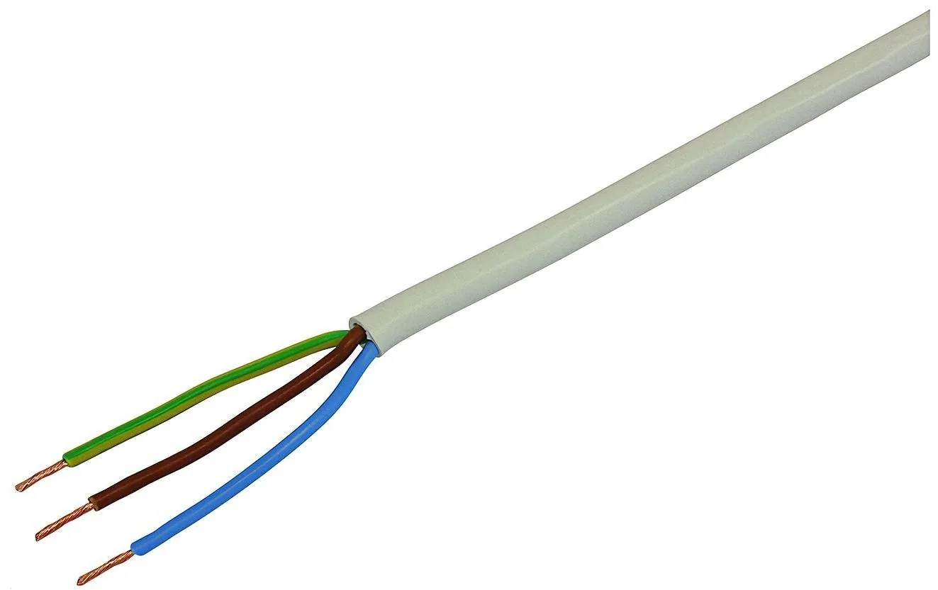 STEFFEN Installationskabel TD 3 x 0.75 mm², 20 m Weiss