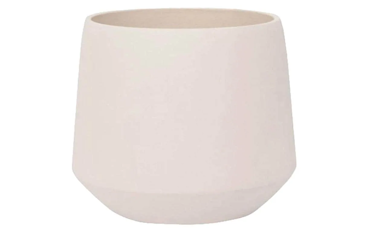Pottery Pots Pflanzentopf Julia L, Vanilla White Weiss