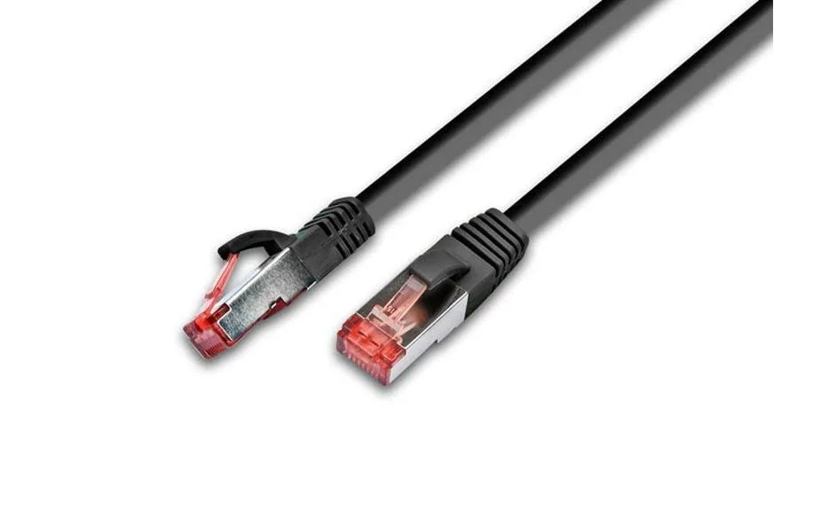 Wirewin Patchkabel RJ-45 - RJ-45, Cat 6A, S/FTP, 10 m, Schwarz