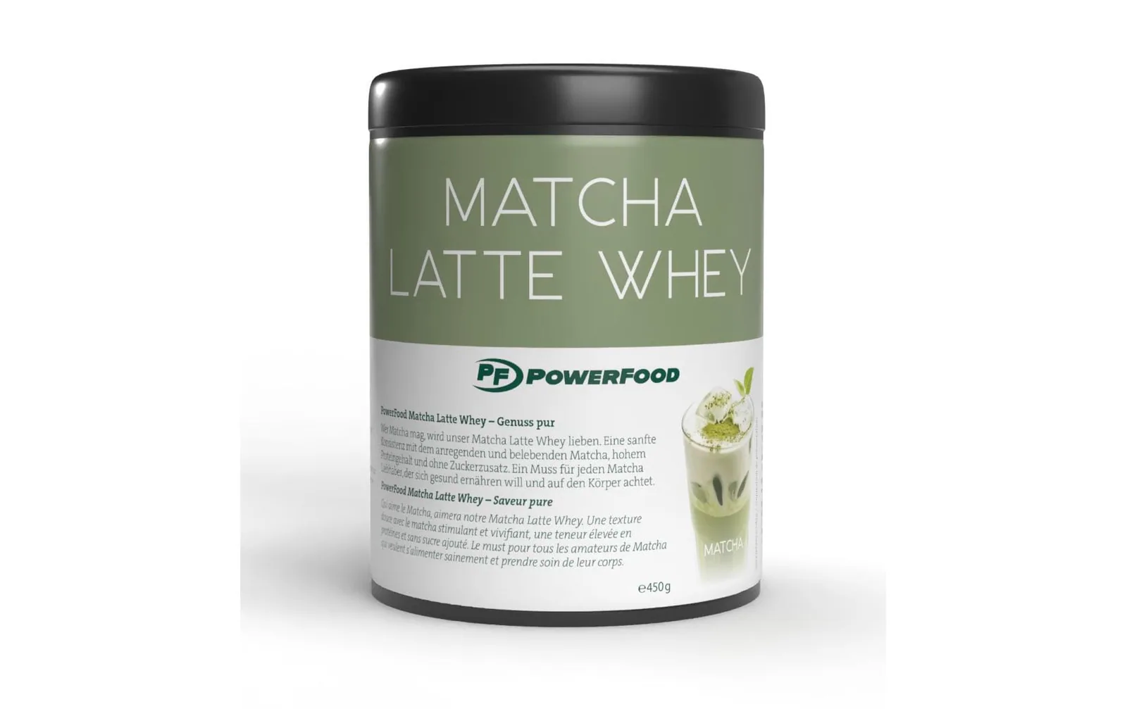 PowerFood Pulver Whey Protein Matcha 450 g