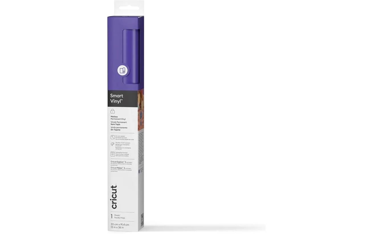 Cricut Vinylfolie Smart Permanent 33 x 91.4 cm, 1 Stück, Violett