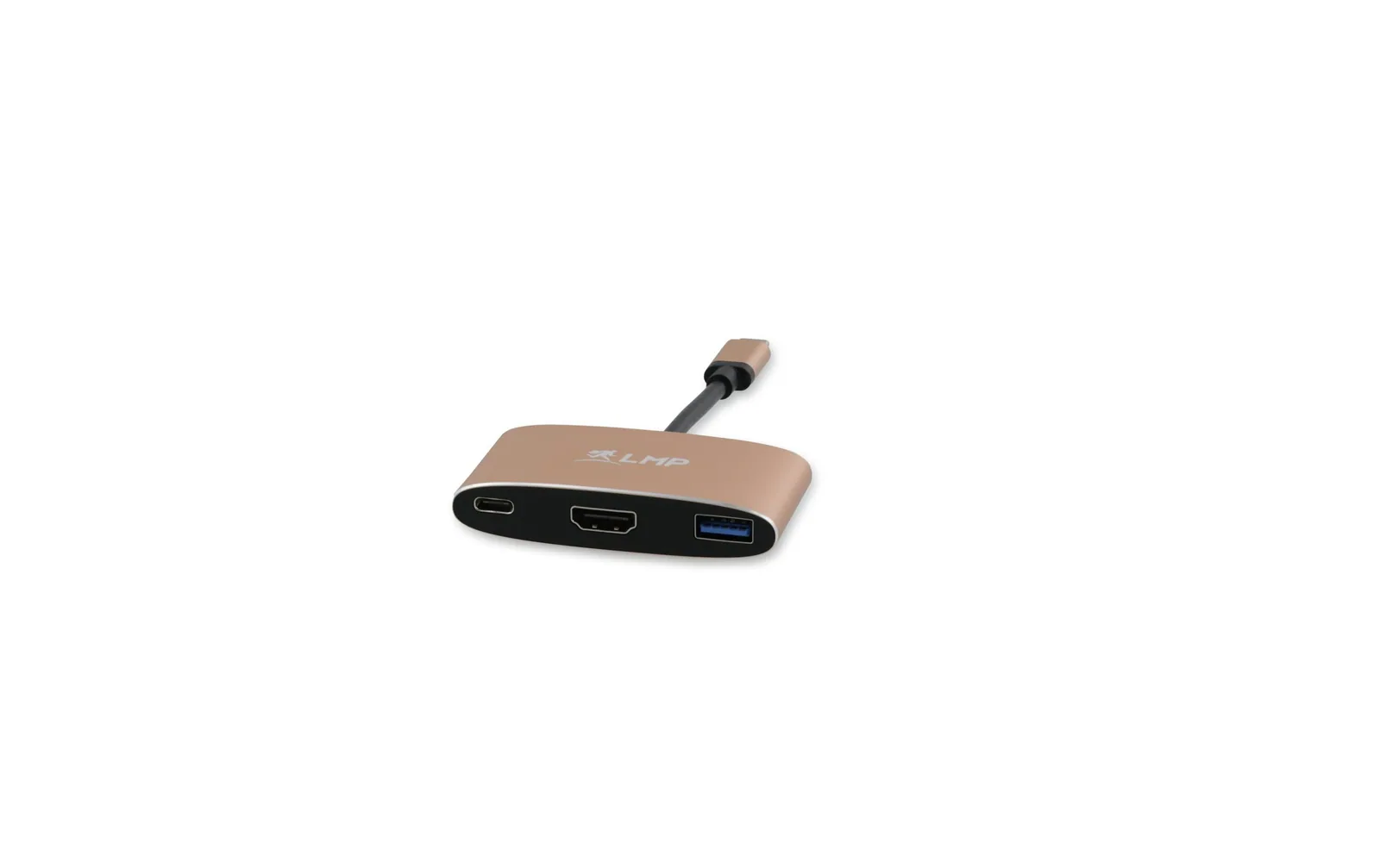 LMP Multiadapter USB Type-C - HDMI/USB 3.0/USB Type-C, Gold