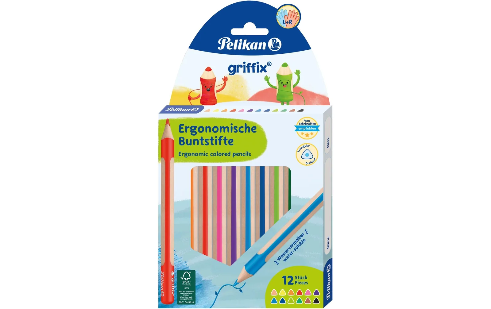 Pelikan Farbstifte Griffix 12 Farben
