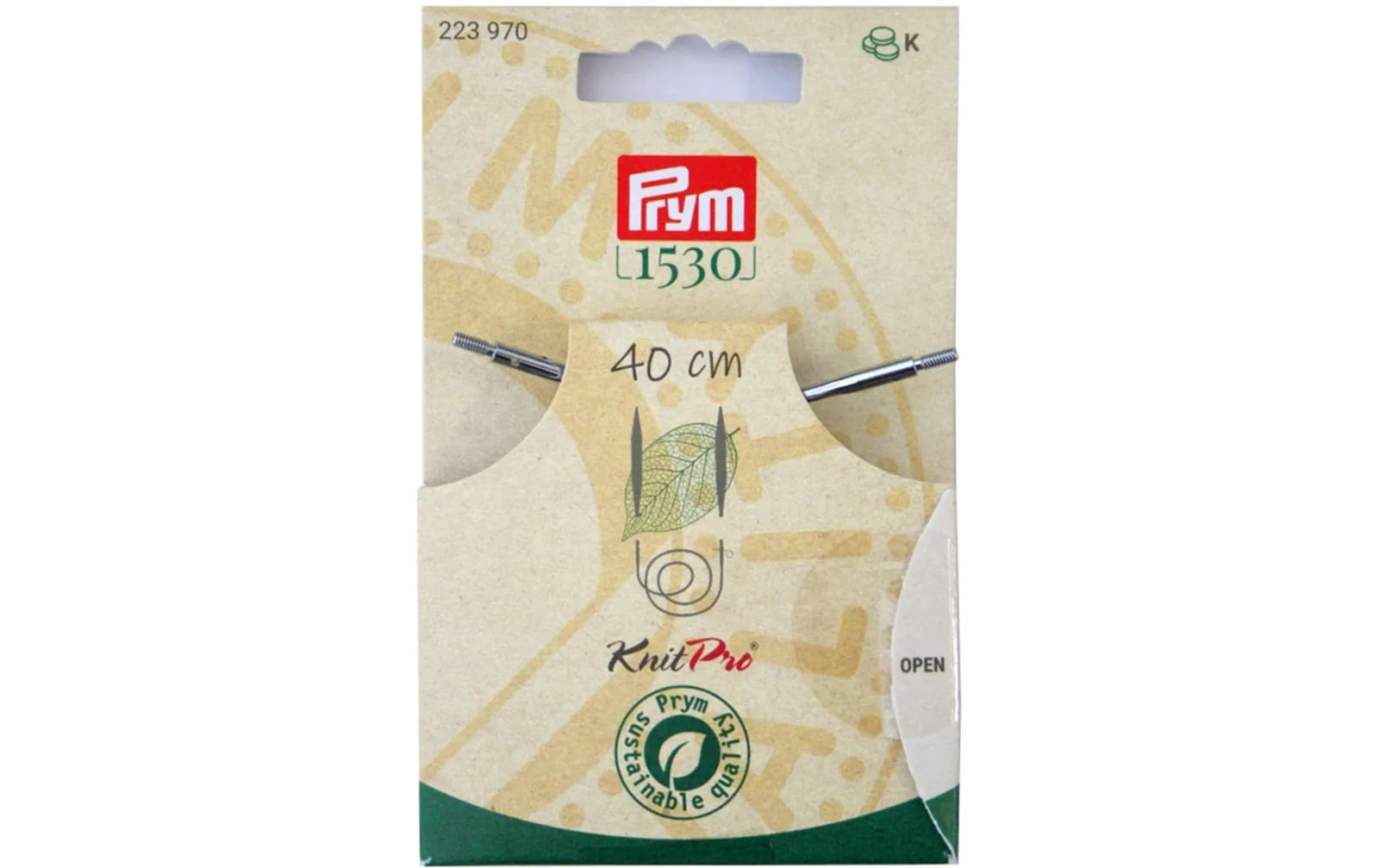 Prym 1530 Seil und Zubehör für Rundstricknadeln, 40 cm