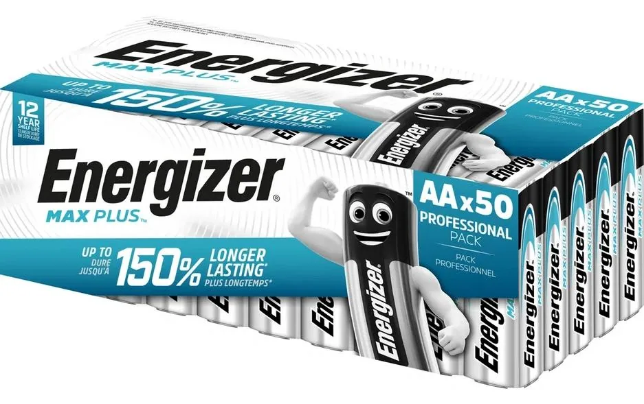 Energizer Batterie Max Plus AA , 50 Stück
