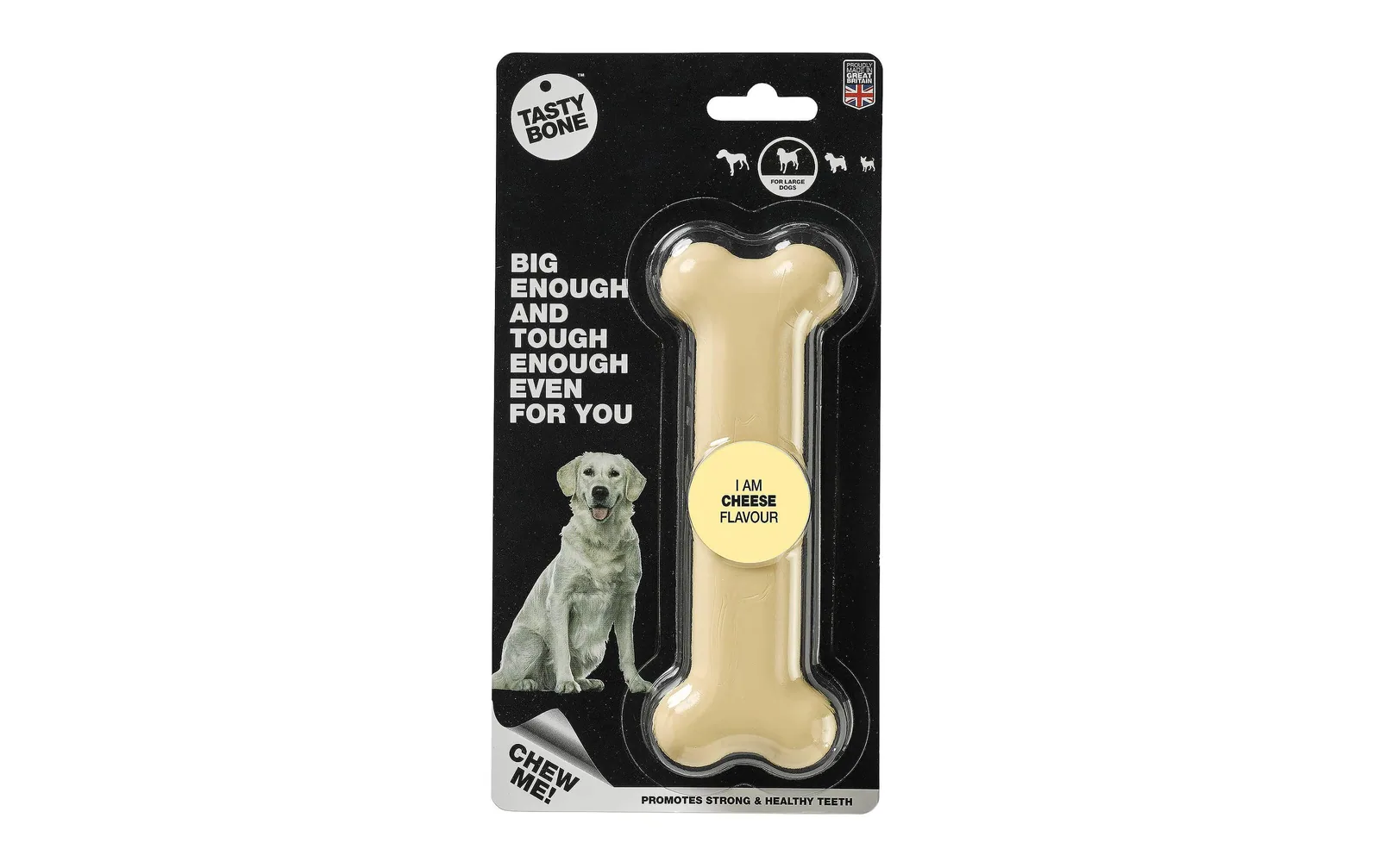 Tasty Bone Spielzeugknochen mit Käsegeschmack, L