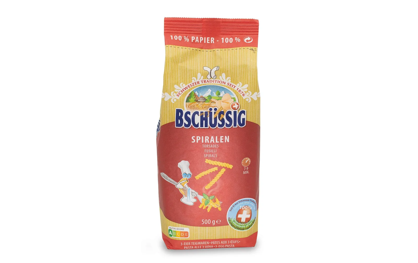 Bschüssig Teigwaren Spiralen 500 g