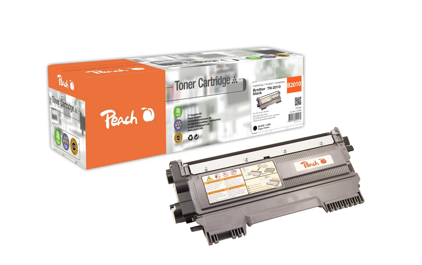 Peach Toner für Brother TN-2010 Black