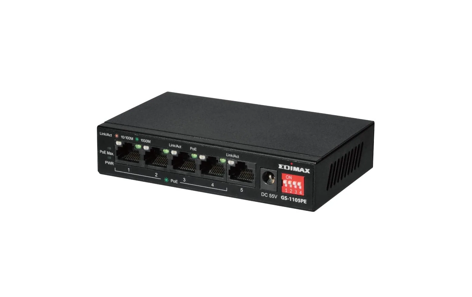 Edimax PoE+ Switch GS-1105PE 5 Port