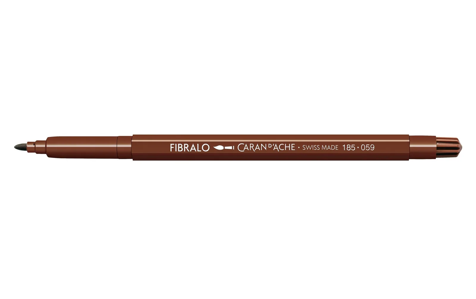 Caran d'Ache Filzstift Fibralo 1 Stück, Braun