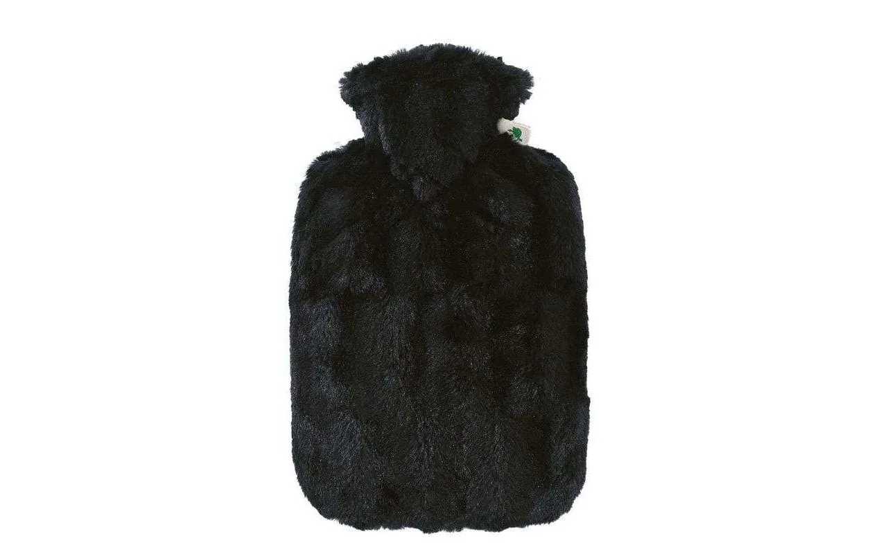 Hugo Frosch Bettflasche Wärmflasche 1.8 Liter, Schwarz