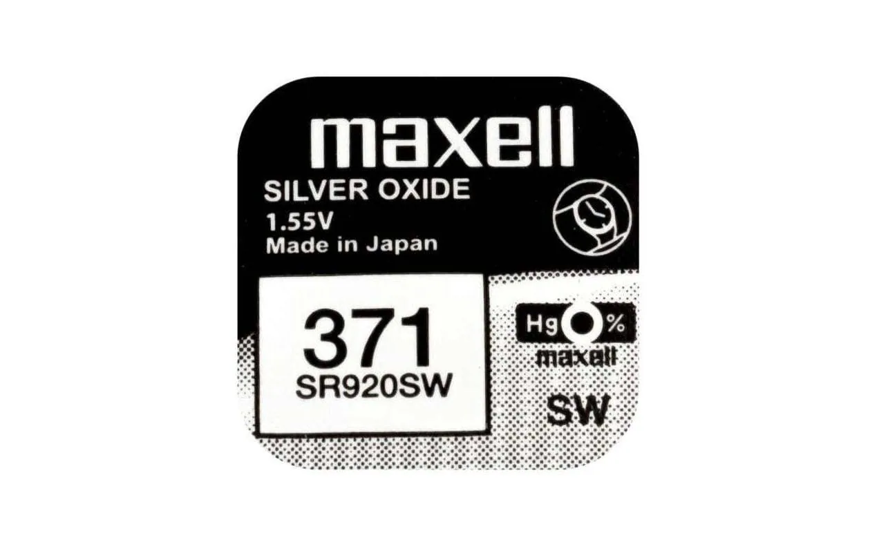Maxell Knopfzelle 371 SR920SW , 10 Stück