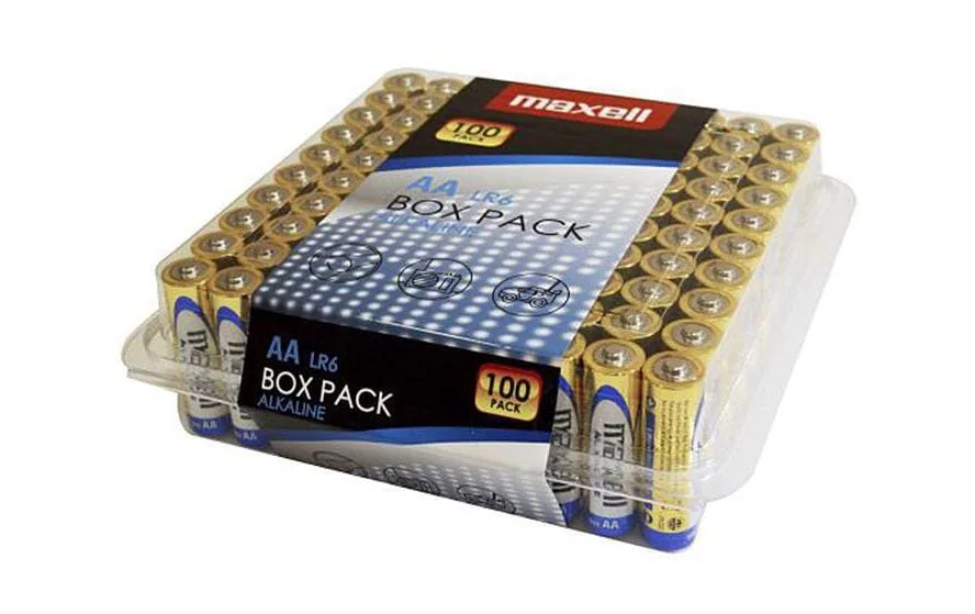 Maxell Batterie Alkaline AA , 100 Stück