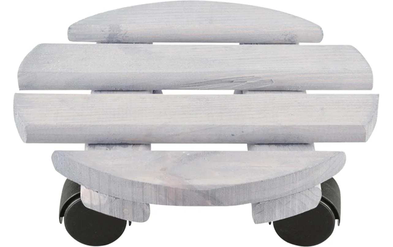 Esschert Design Rolleruntersetzer Rund S Schwarz/Grau