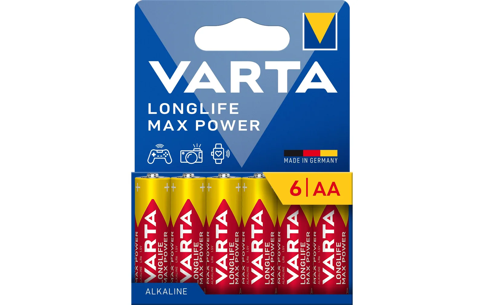 Varta Batterie Longlife Max Power AA , 6 Stück