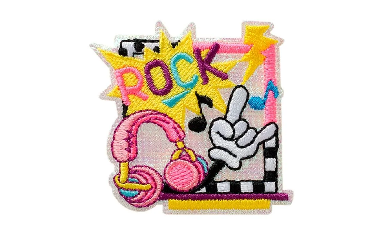 Mono-Quick Aufbügelbild Midi Rock Neon 1 Stück