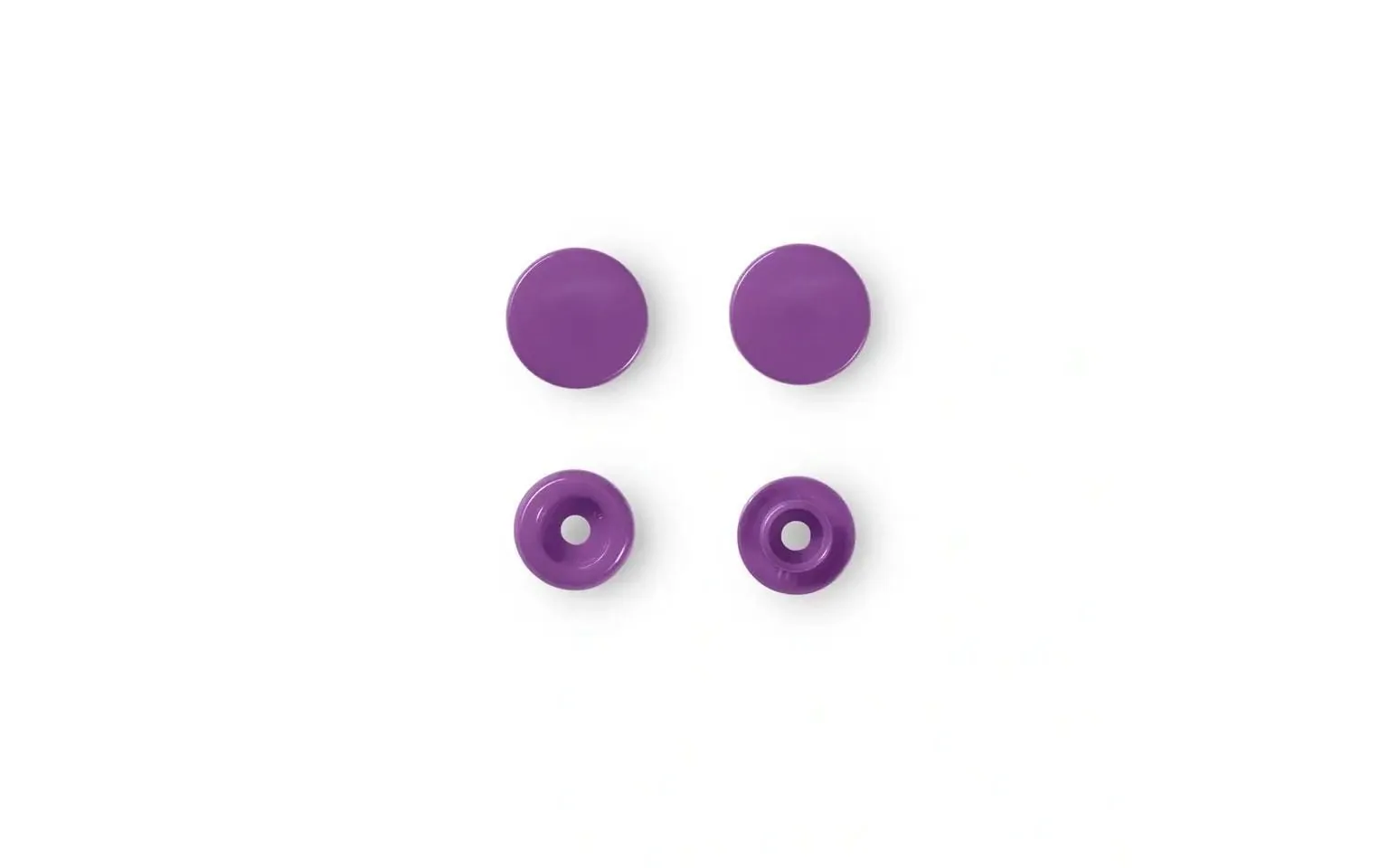 Prym Druckknöpfe Color Snaps Lila, Ø 12,4 mm, 30 Stück