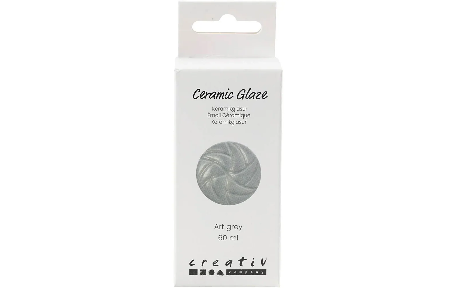Creativ Company Keramikglasur 984 - 1101 °C, 60 ml, Grau