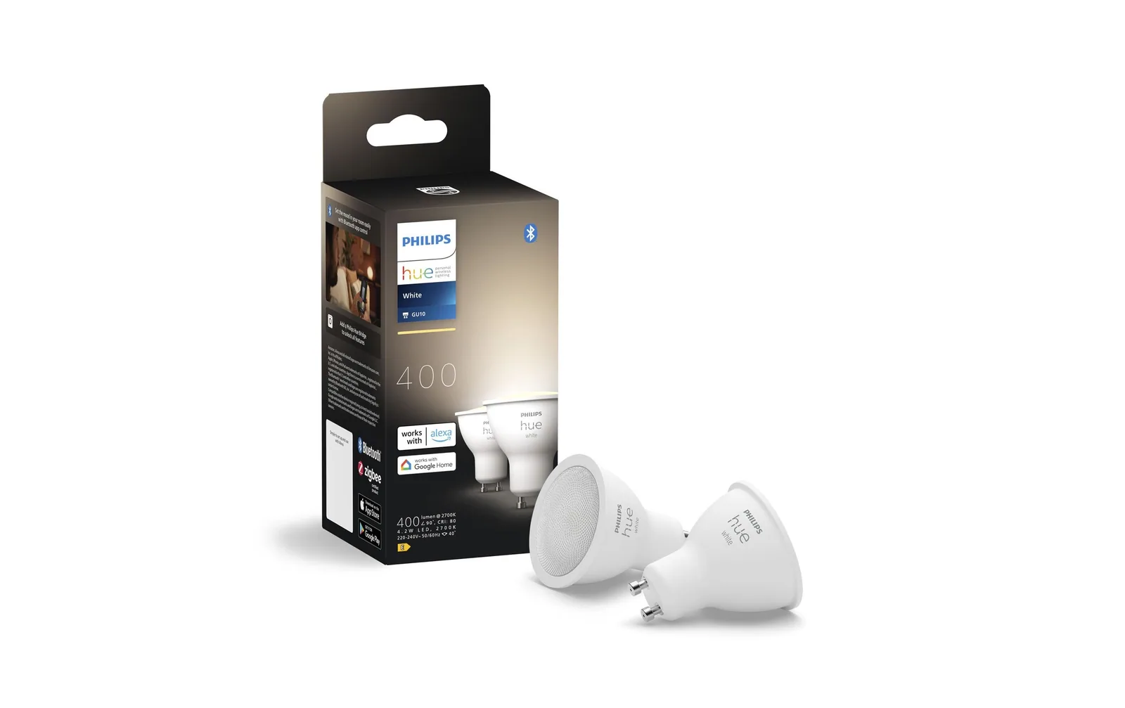 Philips Hue White GU10 Doppelpack 2 x 400 lm