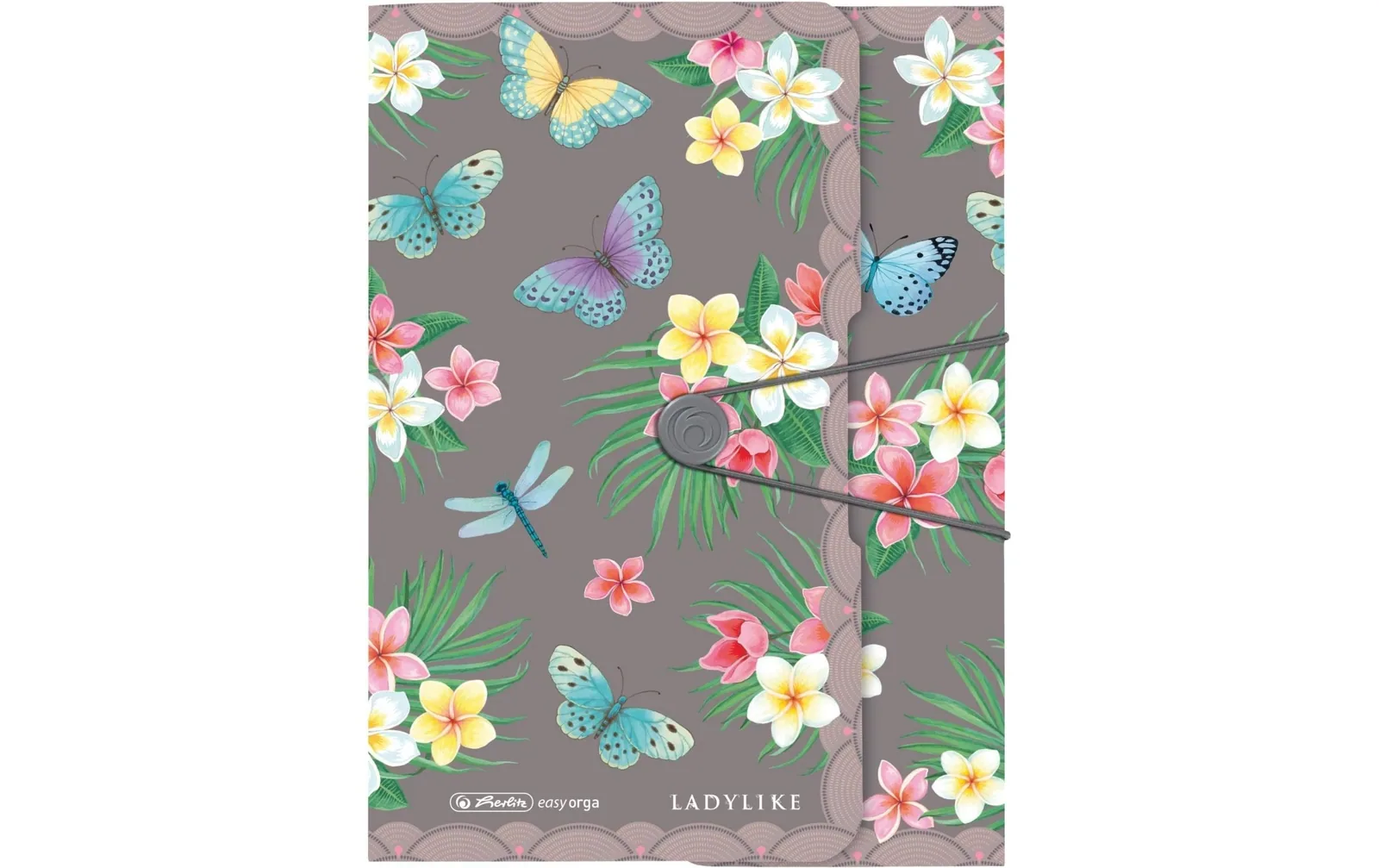 Herlitz Gummibandmappe Ladylike Butterflies PP, A4