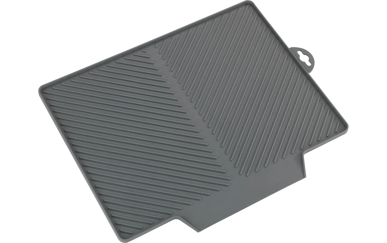 Wenko Abtropfmatte Nelia Maxi 34 x 3 x 40 cm, Grau
