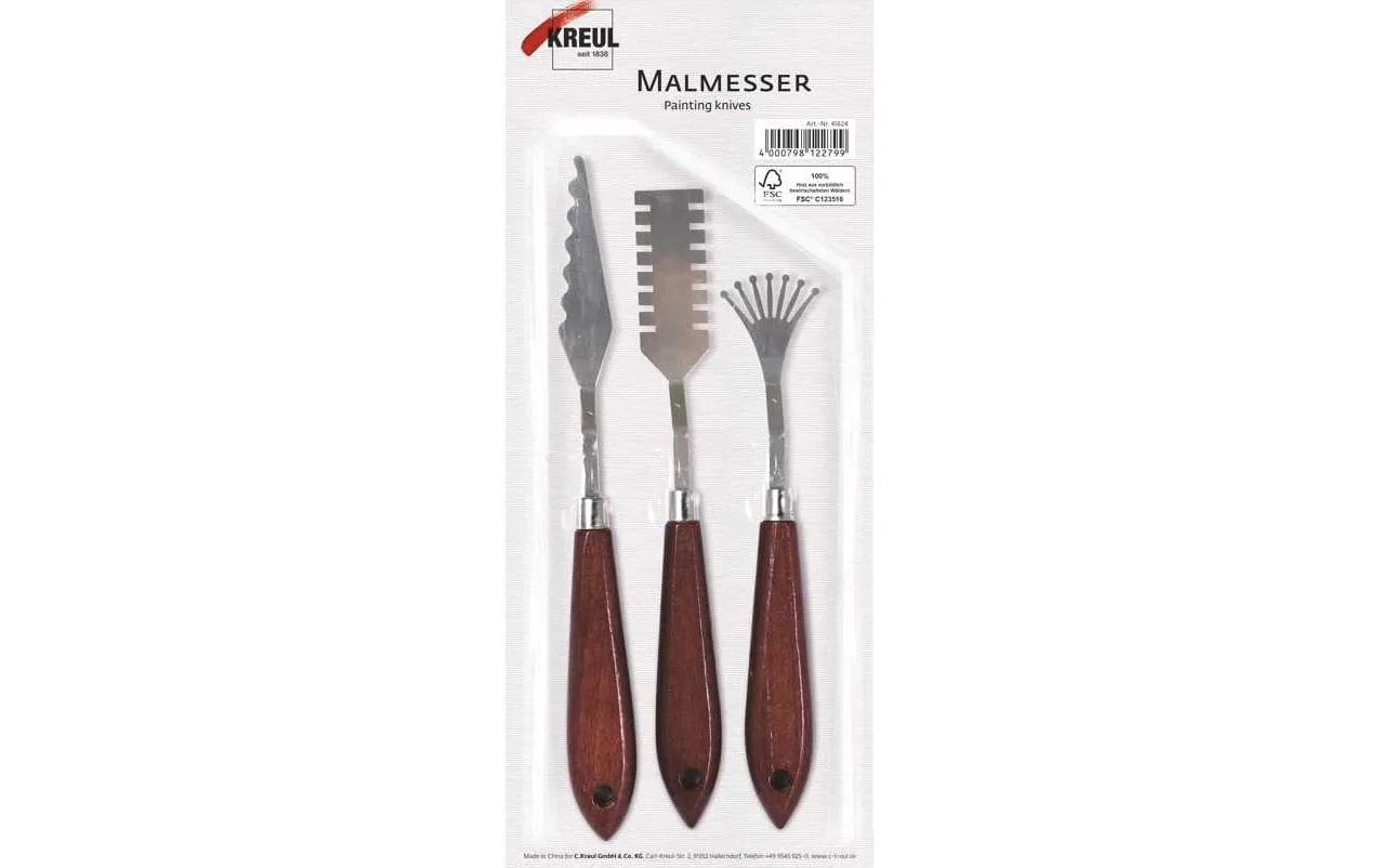 Kreul Malmesser Set 3 Stück