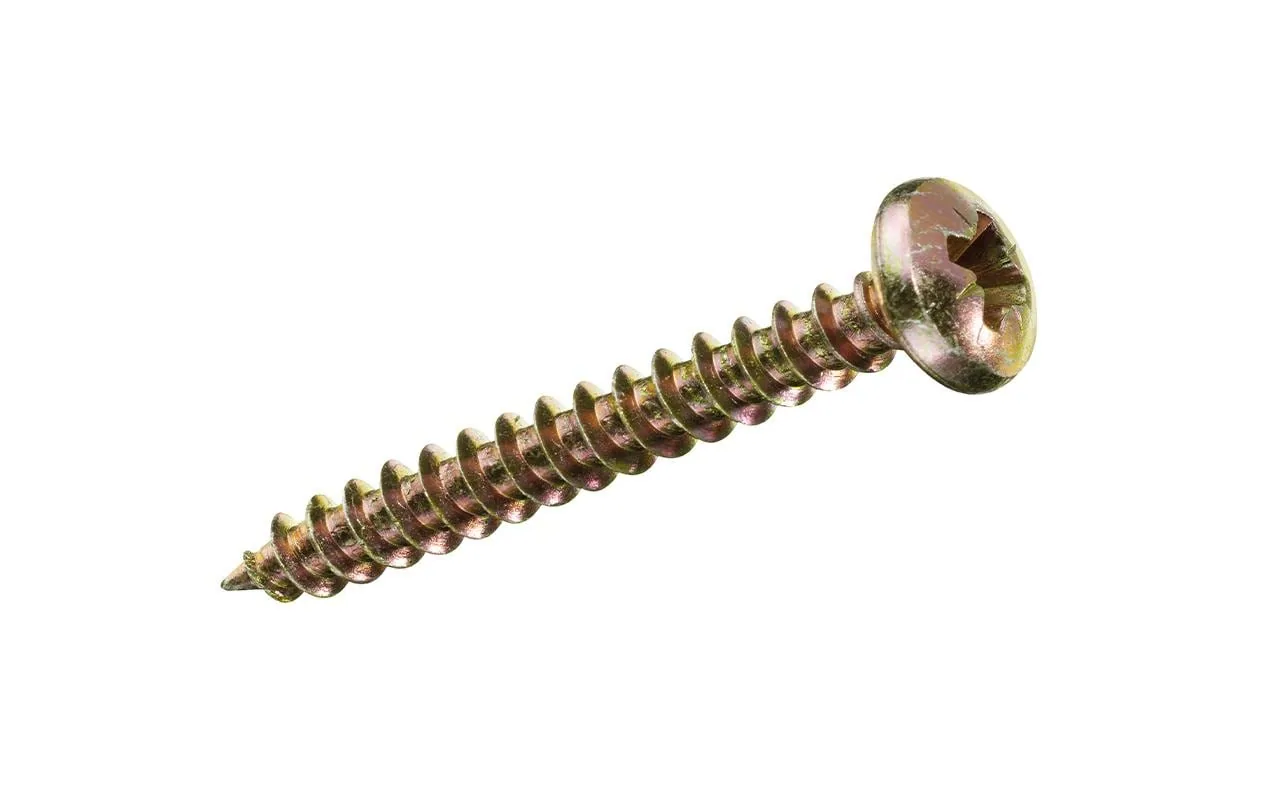 FTM Spanplattenschrauben Pan Head 3 x 30 mm Stahl, 20 Stück