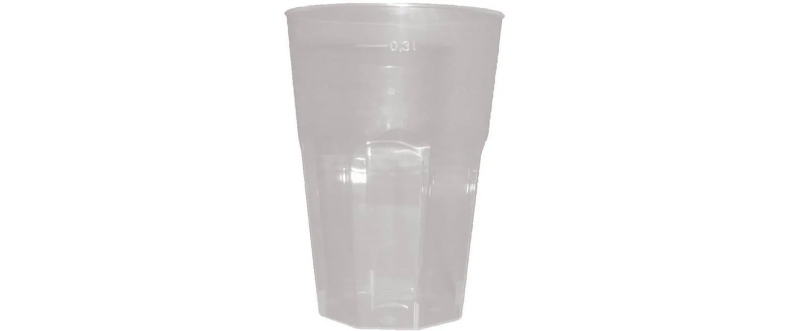 Webstar Mehrwegbecher Optimal PP 300 ml Transparent 30 Stück