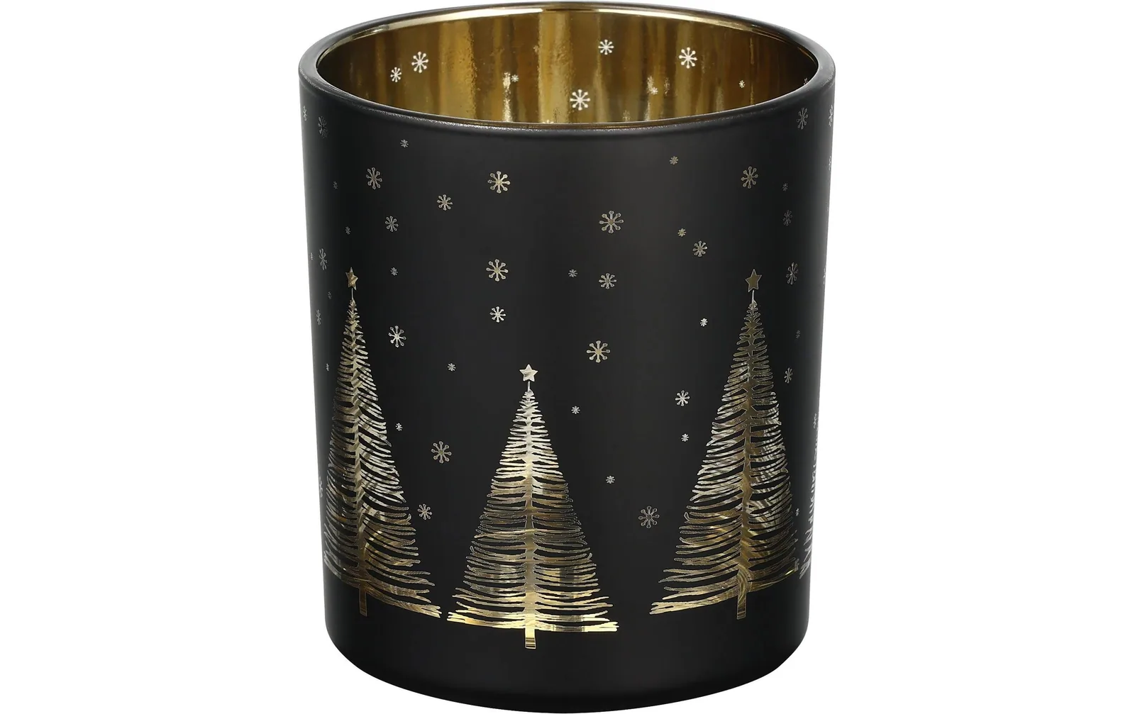 EGLO Weihnachtswindlicht Lukut Ø 8.8 cm, Schwarz/Gold