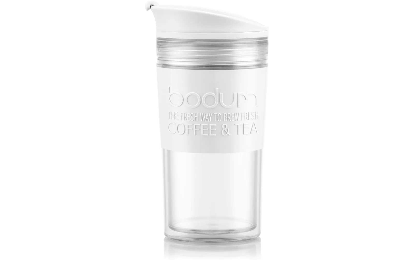 Bodum Thermobecher Travel Mug 350 ml, Weiss
