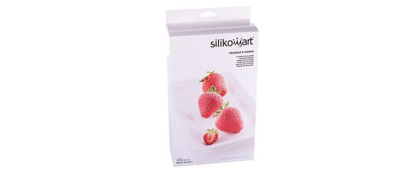 Silikomart Motiv-Backform Silikonbackform Erdbeere
