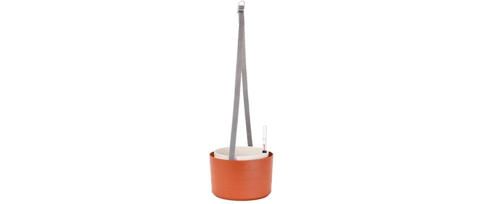 Plastia Bewässerungshängeampel Berberis 26 cm drei Bänder Braun