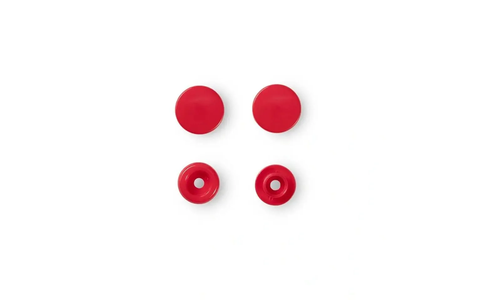 Prym Druckknöpfe Color Snaps Rot, Ø 12,4 mm, 30 Stück