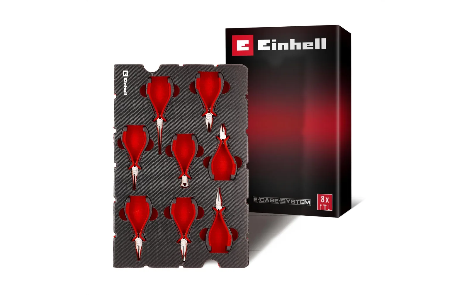 Einhell Einleger E-Case Feinmechaniker, 8-tlg., CrV-Stahl