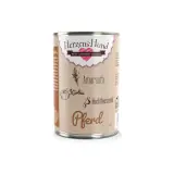 HerzensHund Pferd mit Amaranth - glutenfrei & hypoallergen - für Hunde · 6 x 800g Dose