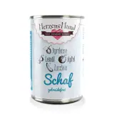 HerzensHund Schaf mit Zucchini - getreidefrei - für Hunde · 15 x 130g Beutel