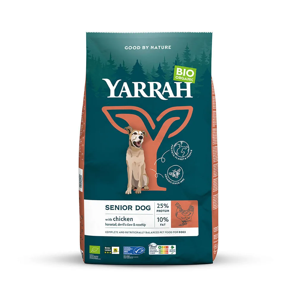 Yarrah Bio Hund Trockenfutter Senior Huhn · 1×10000g Sack