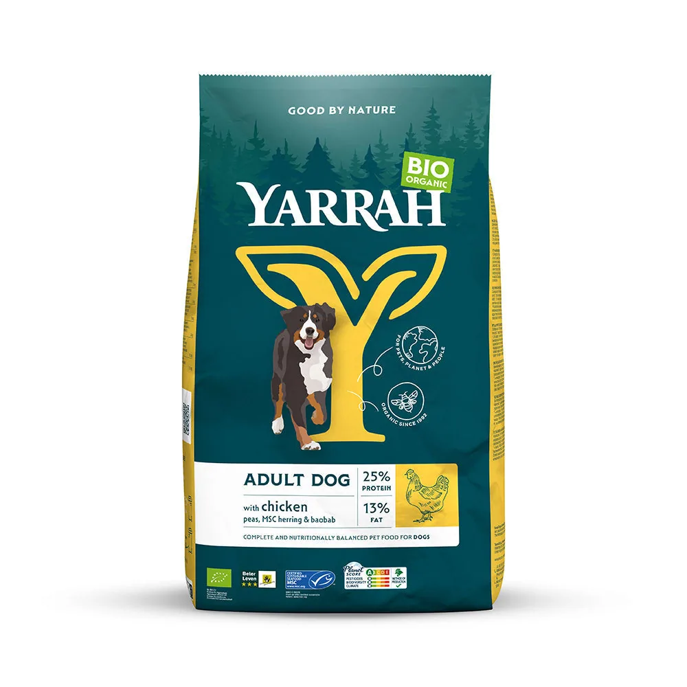 Yarrah Bio Hund Trockenfutter Erwachsene Huhn · 1×10000g Sack