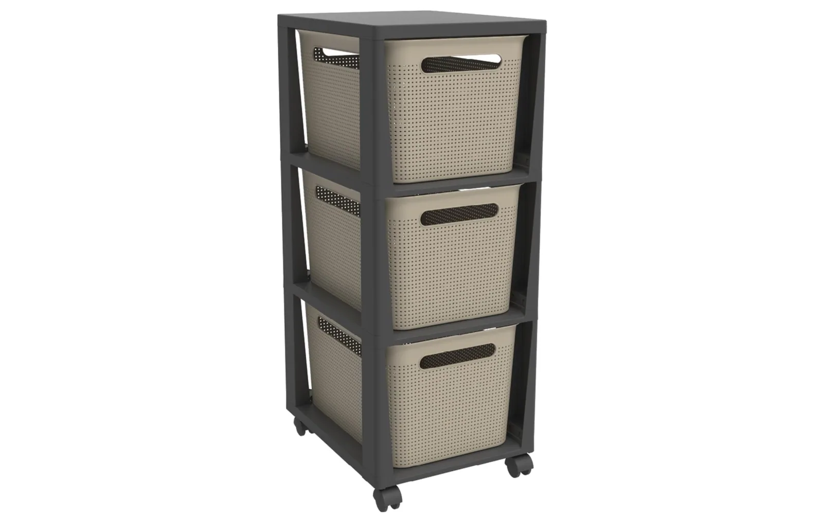 Rotho Aufbewahrungsbox Brisen Beige/Anthrazit