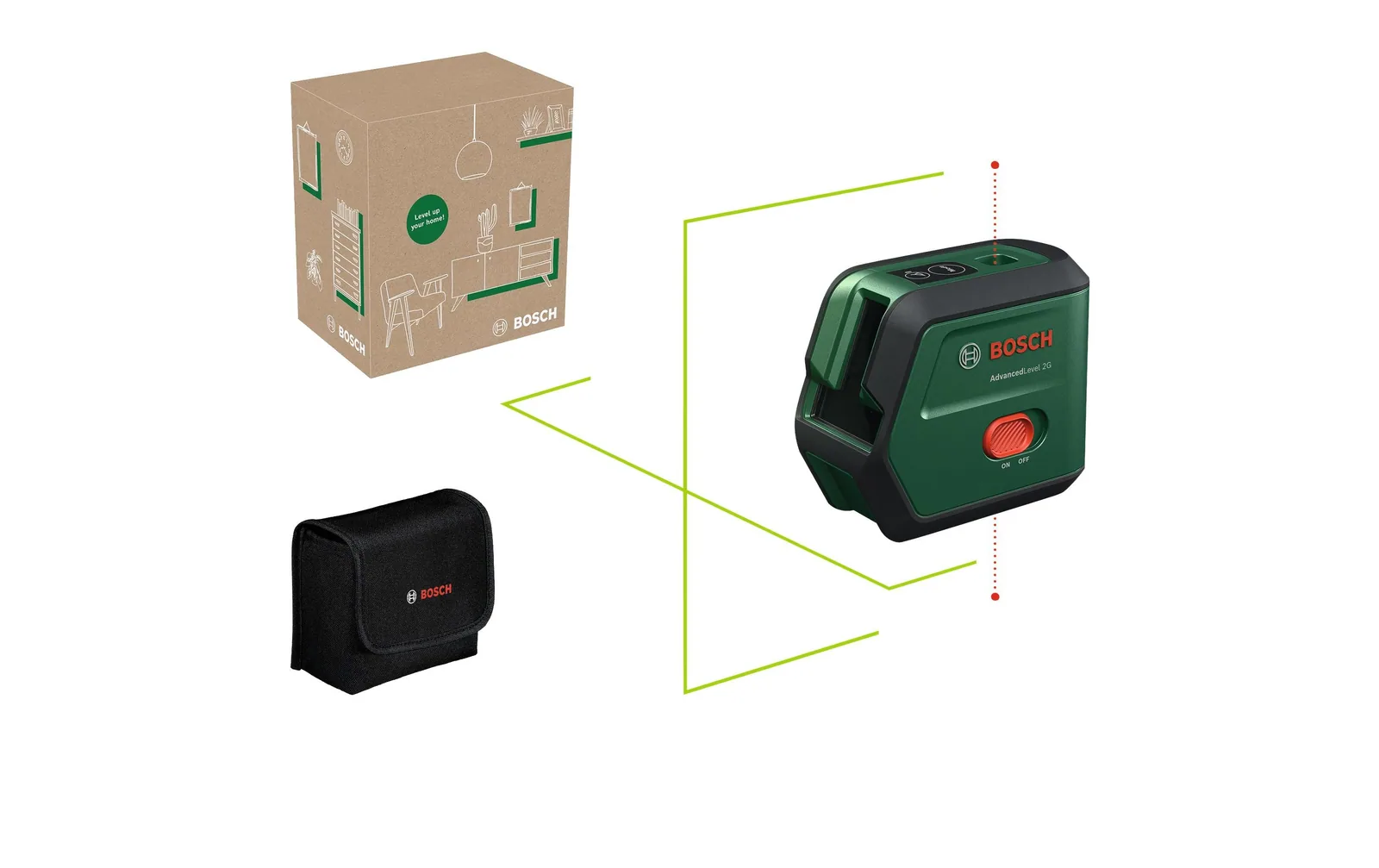Bosch Kreuzlinien-Laser AdvancedLevel 2G 15 m