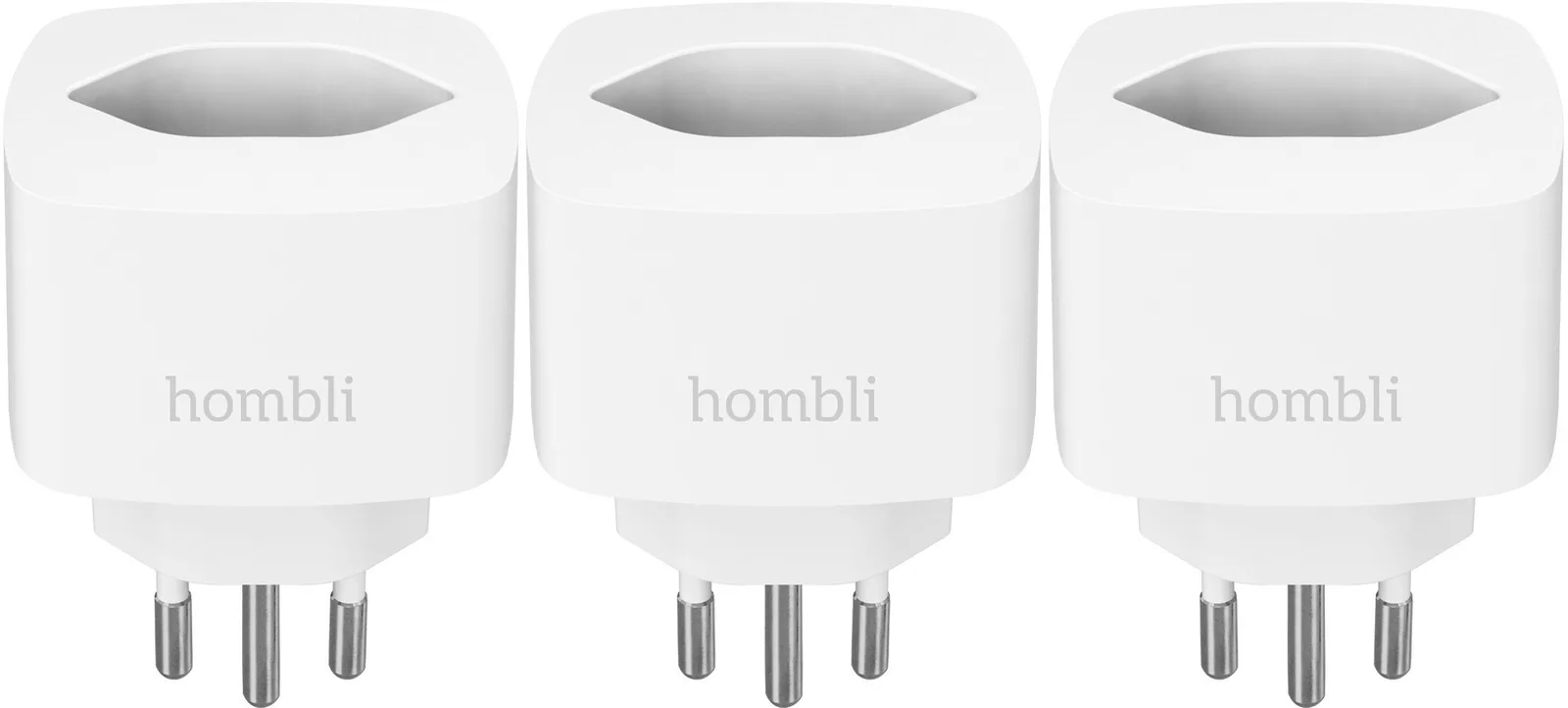 Hombli Smart Swiss Socket S+ (Matter) Promo Pack 2+1 - white