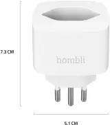 Hombli Smart Swiss Socket S+ (Matter) Promo Pack 2+1 - white