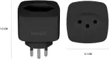 Hombli Smart Swiss Socket S+ (Matter) Promo Pack 2+1 - black
