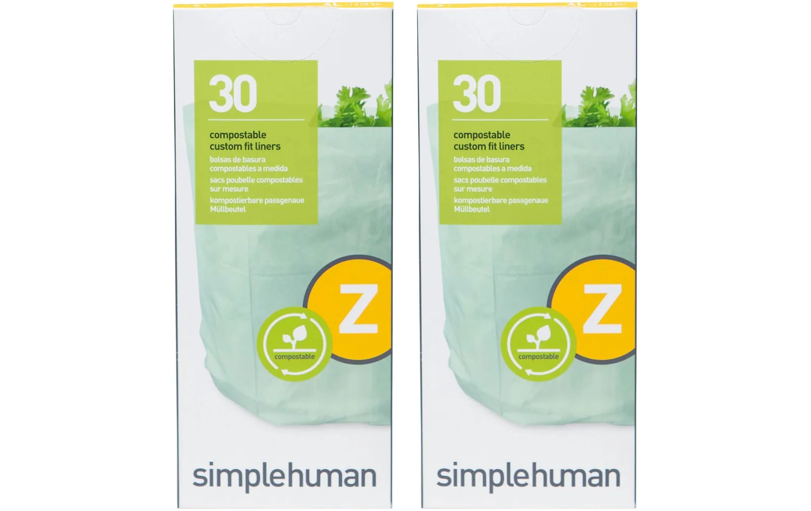 Simplehuman Kompostbeutel 4 l, 2 x 30er Pack