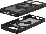 UAG Plasma XTE 360 MagSafe Case - iPhone 17/18 Pro Max - black/orange