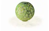STT Laterne Solar Antic Ball Bamboo, Ø 40 cm, Grün