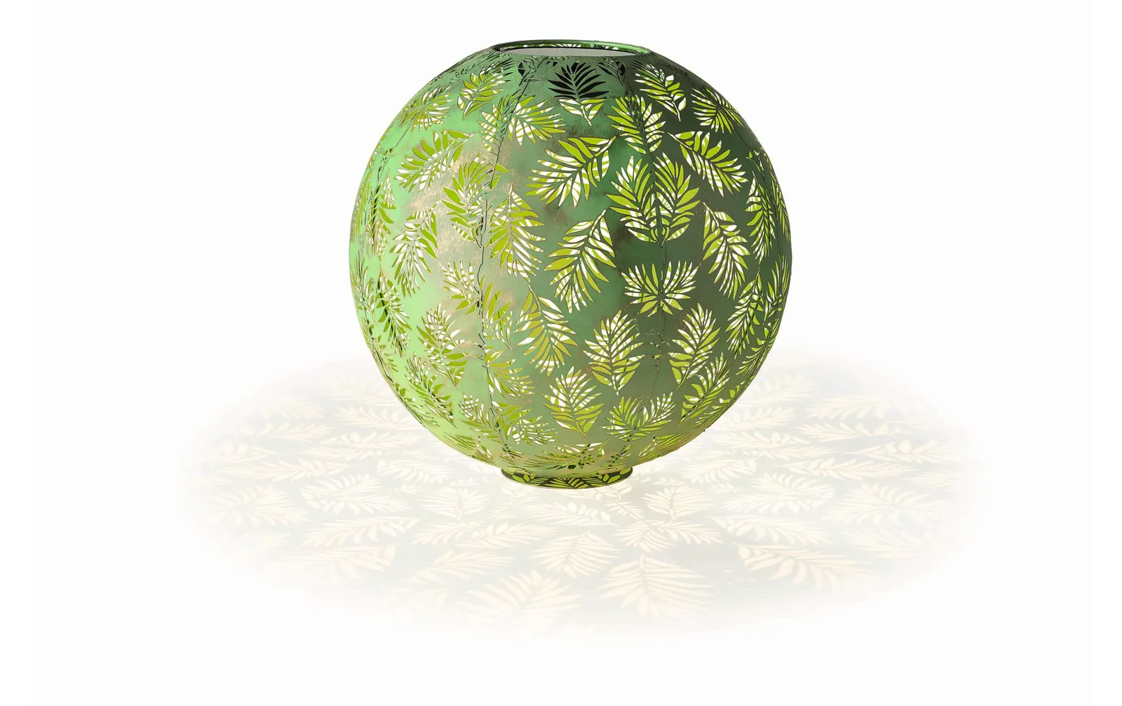 STT Laterne Solar Antic Ball Bamboo, Ø 40 cm, Grün