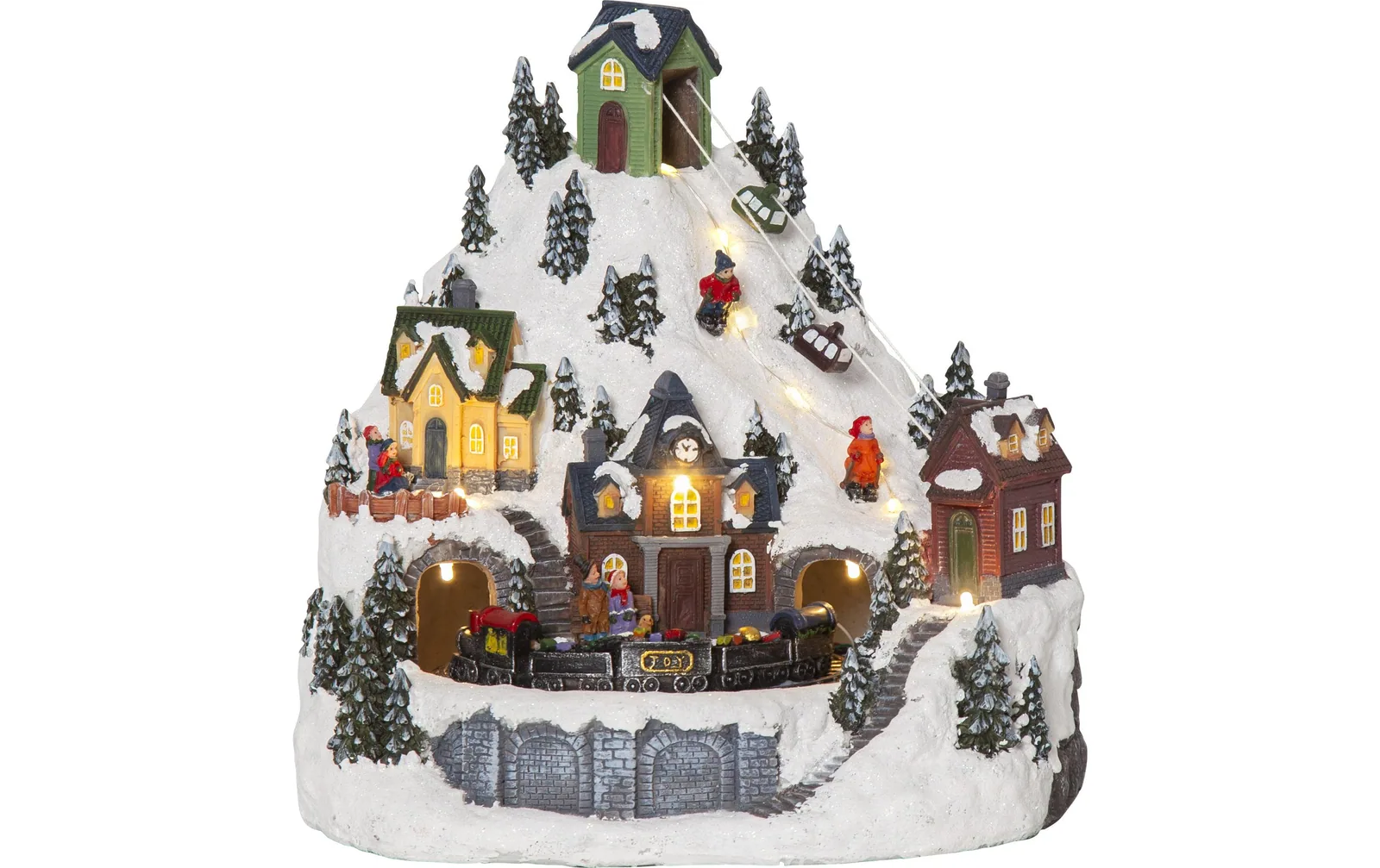Star Trading LED-Figur Landschaft Alpville, 24.5 x 23.5 cm, Mehrfarbig