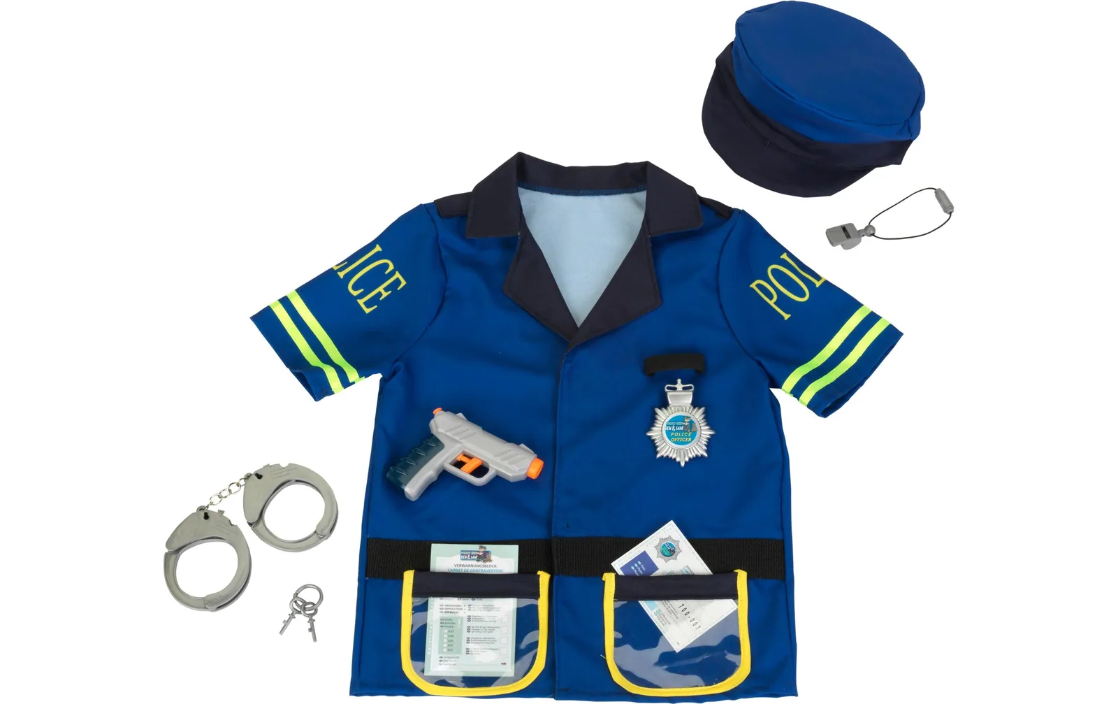 Klein-Toys Polizeikostüm mit Mütze